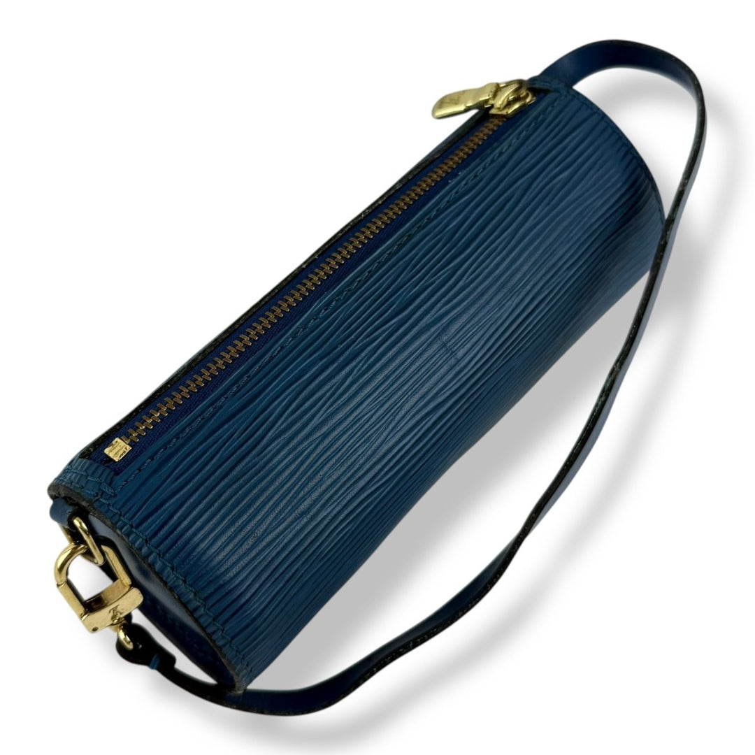 Louis Vuitton Soufflot Blue Epi Leather Mini Pochette Handbag - Lux Central