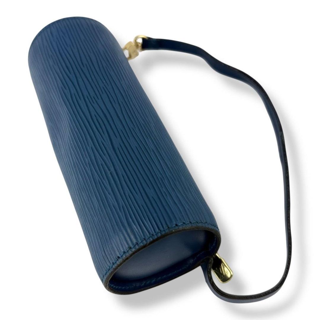 Louis Vuitton Soufflot Blue Epi Leather Mini Pochette Handbag - Lux Central