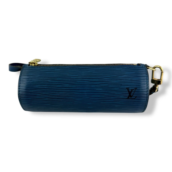 Louis Vuitton Soufflot Blue Epi Leather Mini Pochette Handbag - Lux Central