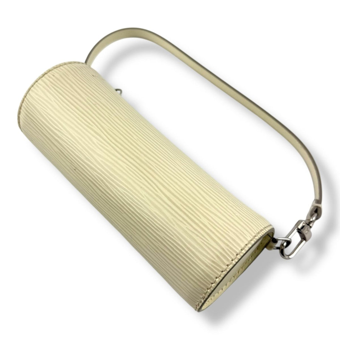 Louis Vuitton Soufflot White Epi Leather Mini Pochette Handbag - Lux Central