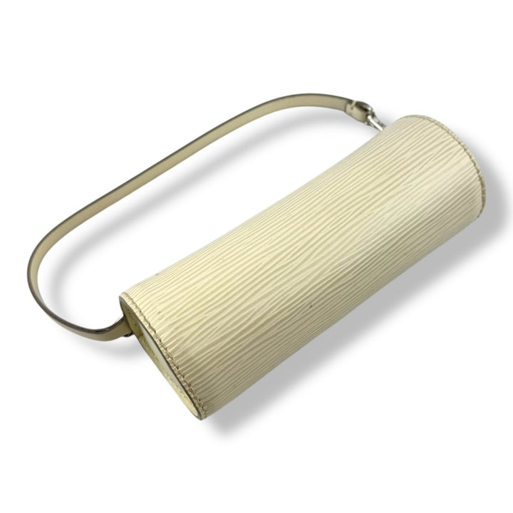 Louis Vuitton Soufflot White Epi Leather Mini Pochette Handbag - Lux Central