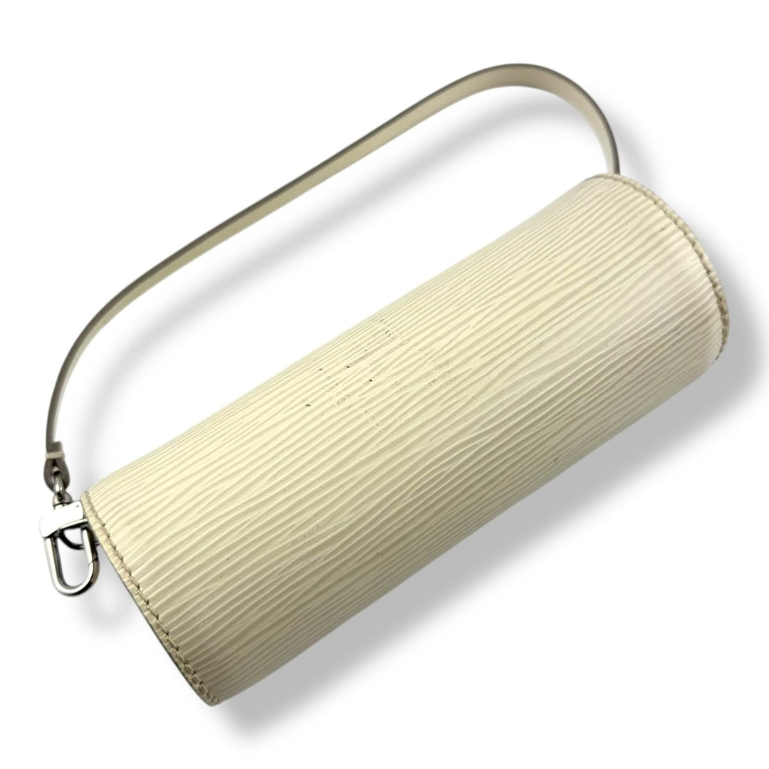 Louis Vuitton Soufflot White Epi Leather Mini Pochette Handbag - Lux Central