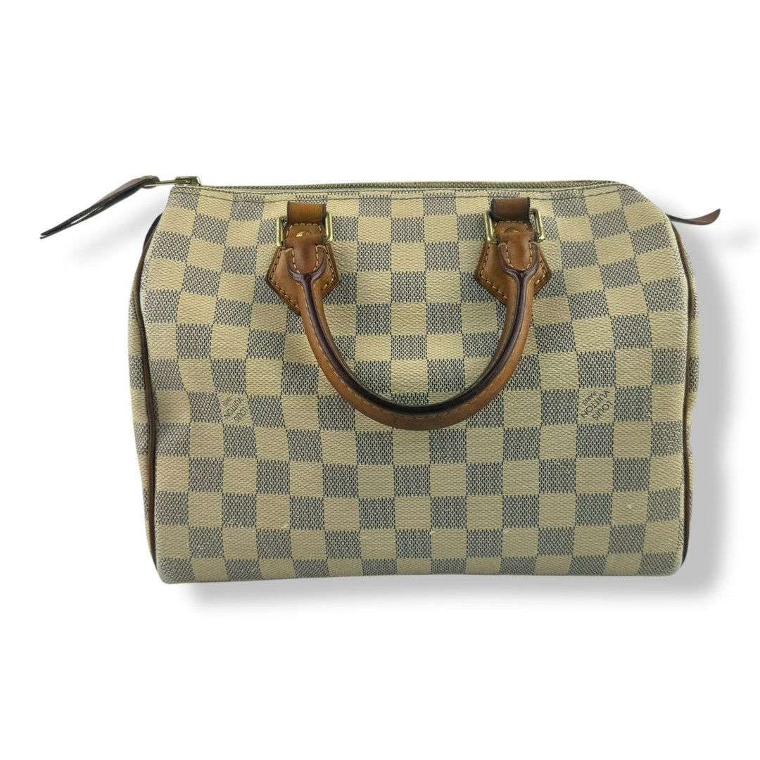Louis Vuitton Speedy 25 Damier Azur Handbag - Lux Central