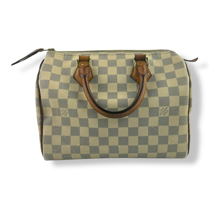Louis Vuitton Speedy 25 Damier Azur Handbag - Lux Central