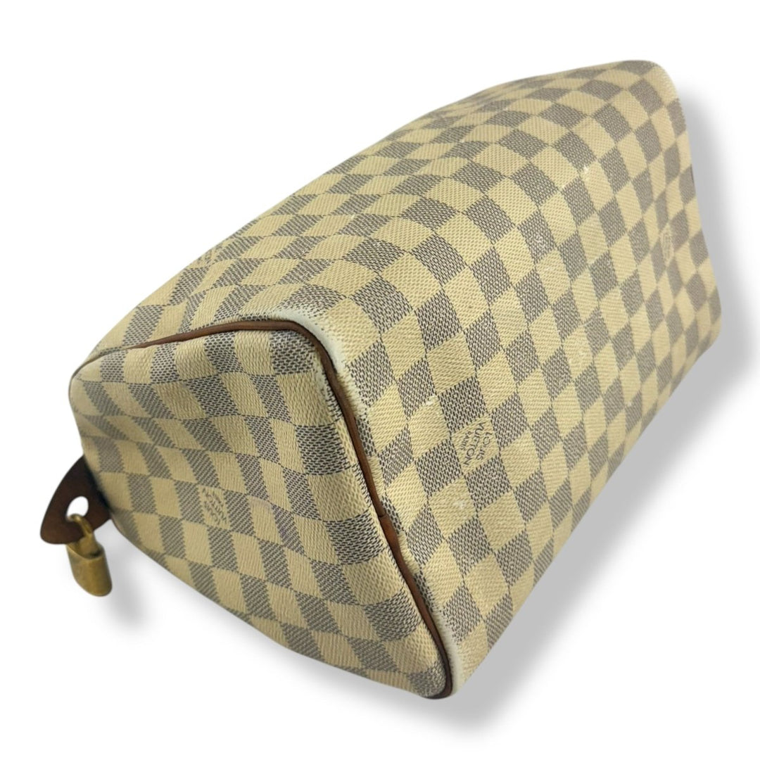 Louis Vuitton Speedy 25 Damier Azur Handbag - Lux Central