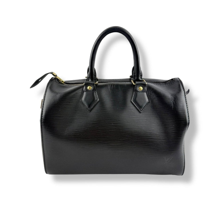 Louis Vuitton Speedy 25 Epi Leather Black Handbag - Lux Central