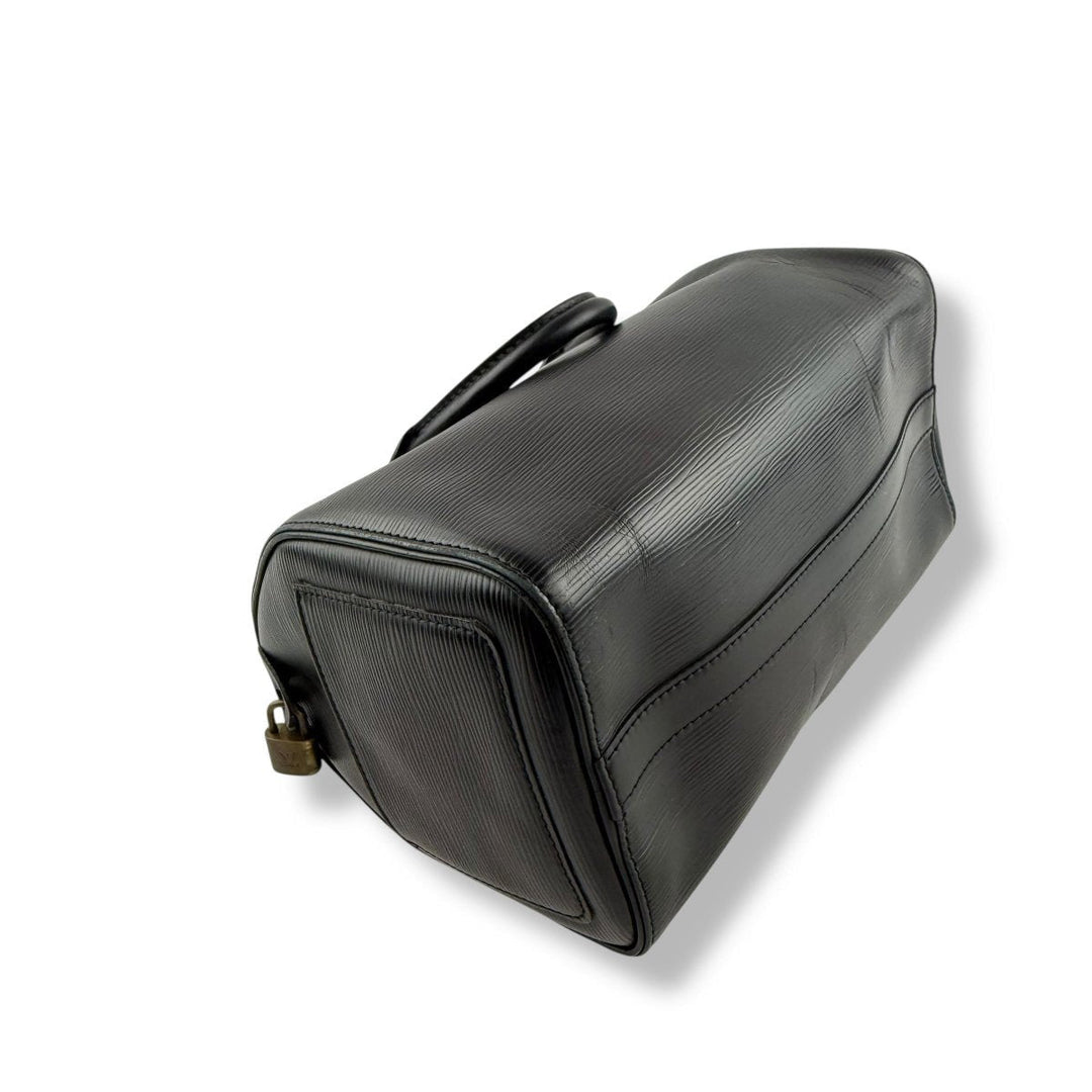 Louis Vuitton Speedy 25 Epi Leather Black Handbag - Lux Central