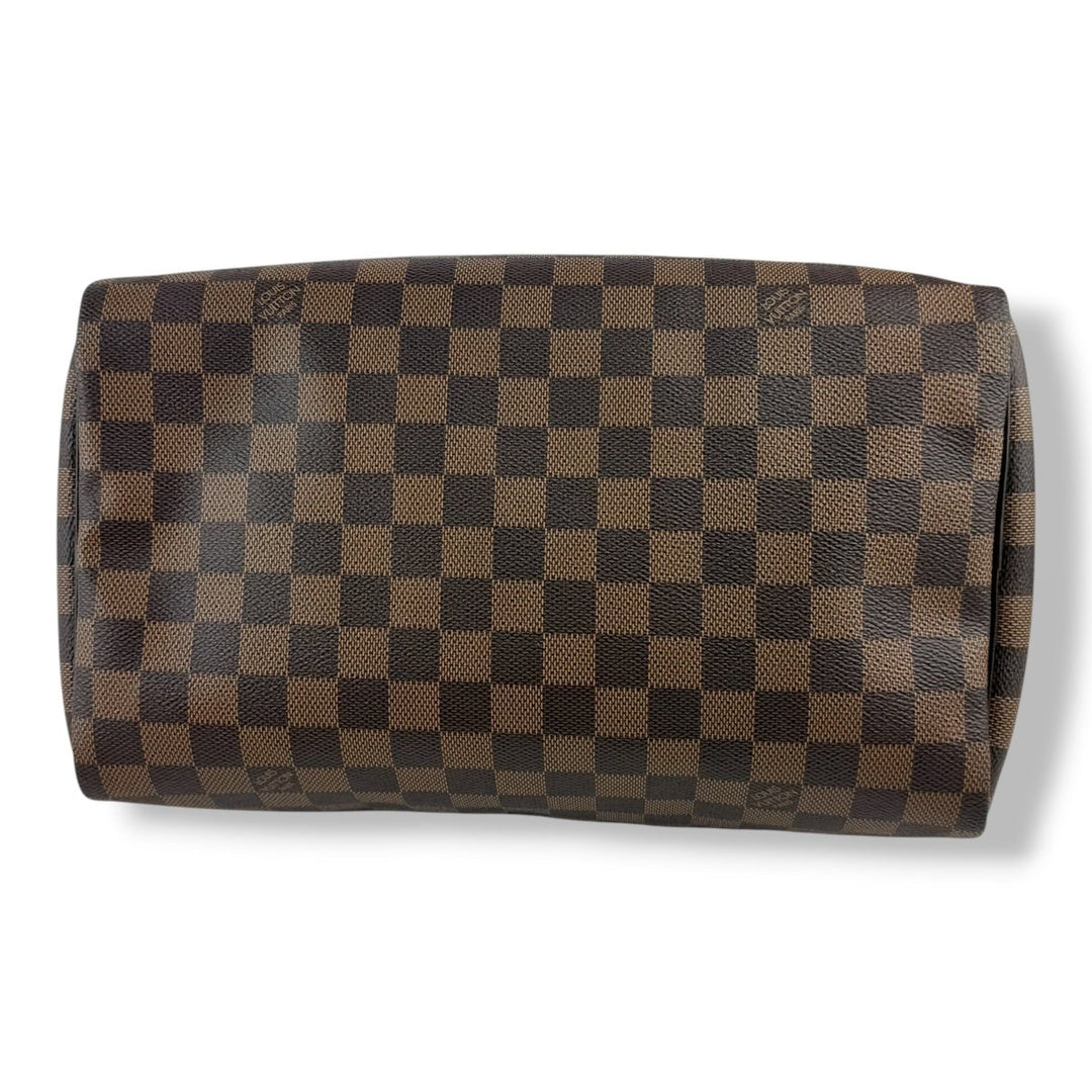 Louis Vuitton Speedy 30 Brown Damier Ebene Handbag - Lux Central
