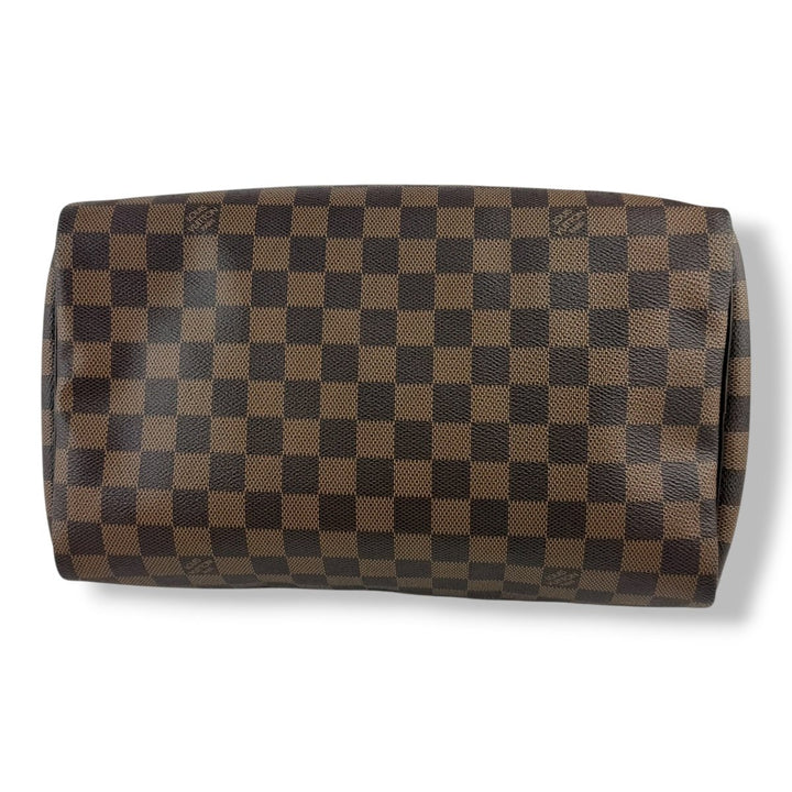 Louis Vuitton Speedy 30 Brown Damier Ebene Handbag - Lux Central