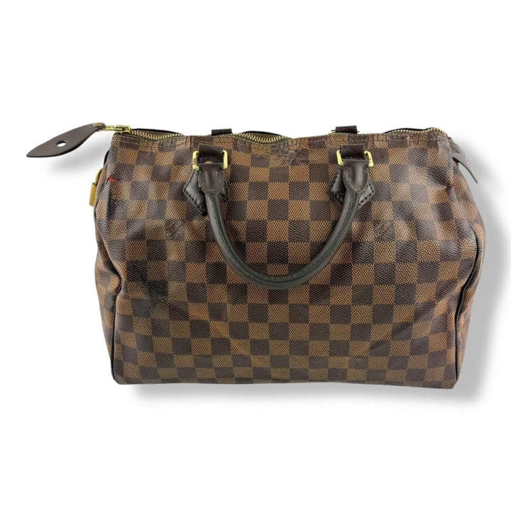 Louis Vuitton Speedy 30 Brown Damier Ebene Handbag - Lux Central