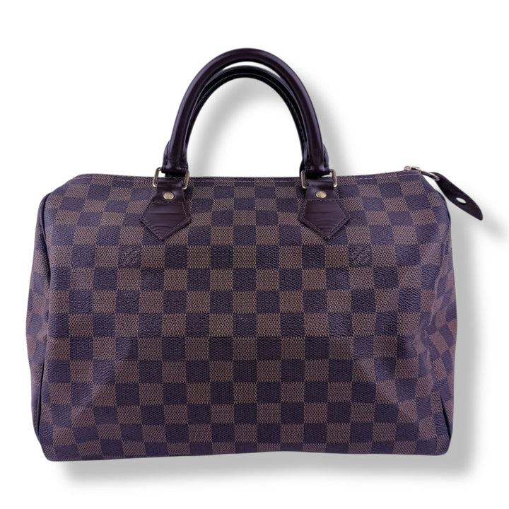 Louis Vuitton Speedy 30 Brown Damier Ebene Handbag - Lux Central