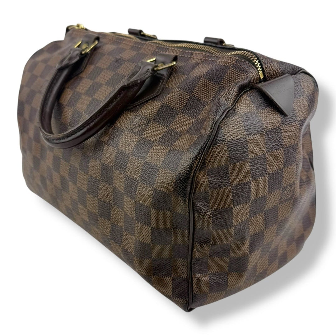 Louis Vuitton Speedy 30 Brown Damier Ebene Handbag - Lux Central