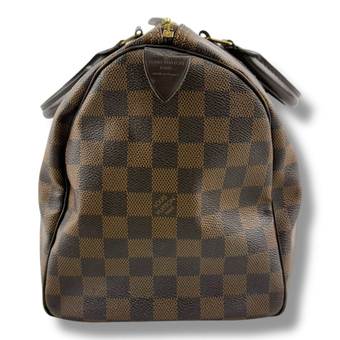Louis Vuitton Speedy 30 Brown Damier Ebene Handbag - Lux Central