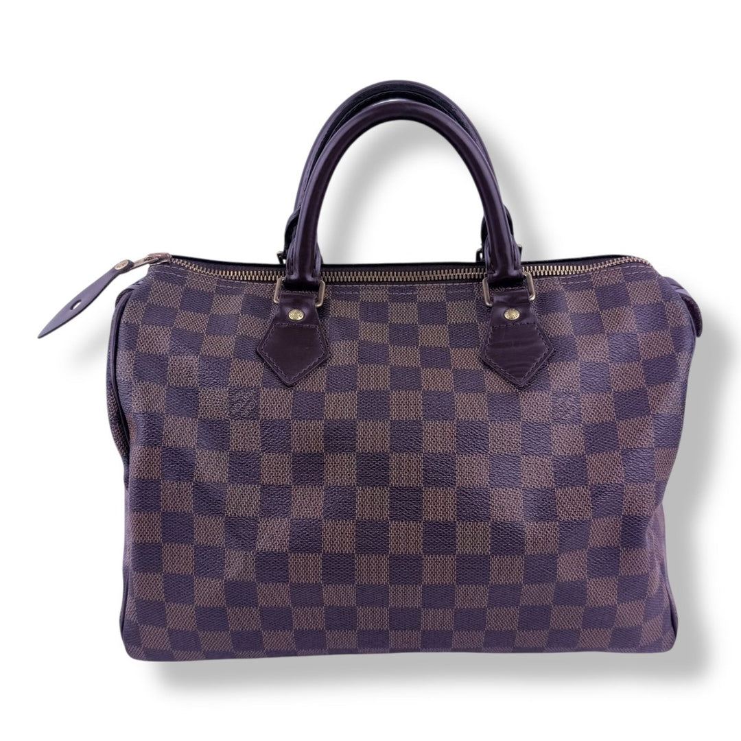 Louis Vuitton Speedy 30 Brown Damier Ebene Handbag - Lux Central