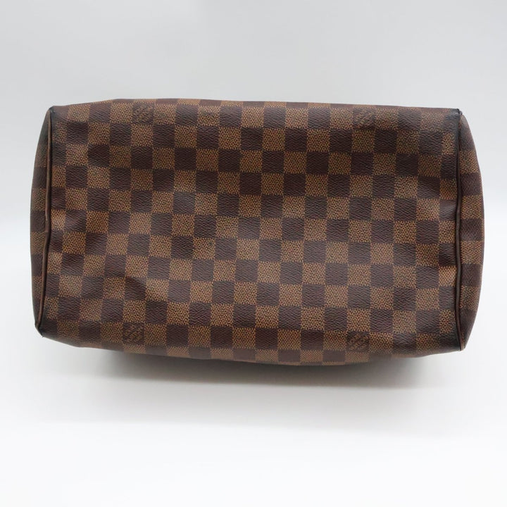 Louis Vuitton Speedy 30 Brown Damier Ebene Handbag - Lux Central