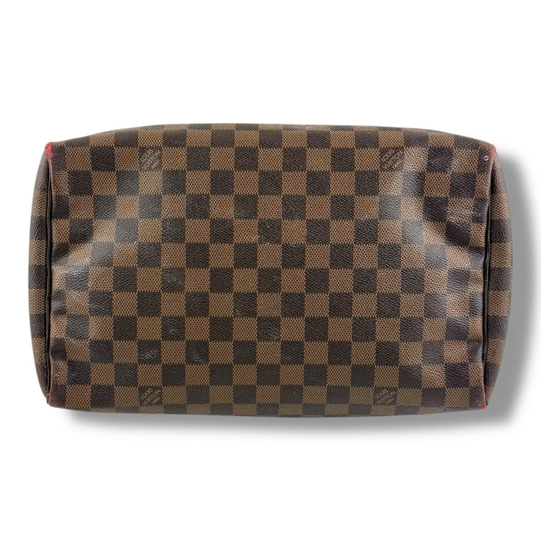 Louis Vuitton Speedy 30 Brown Damier Ebene Handbag - Lux Central