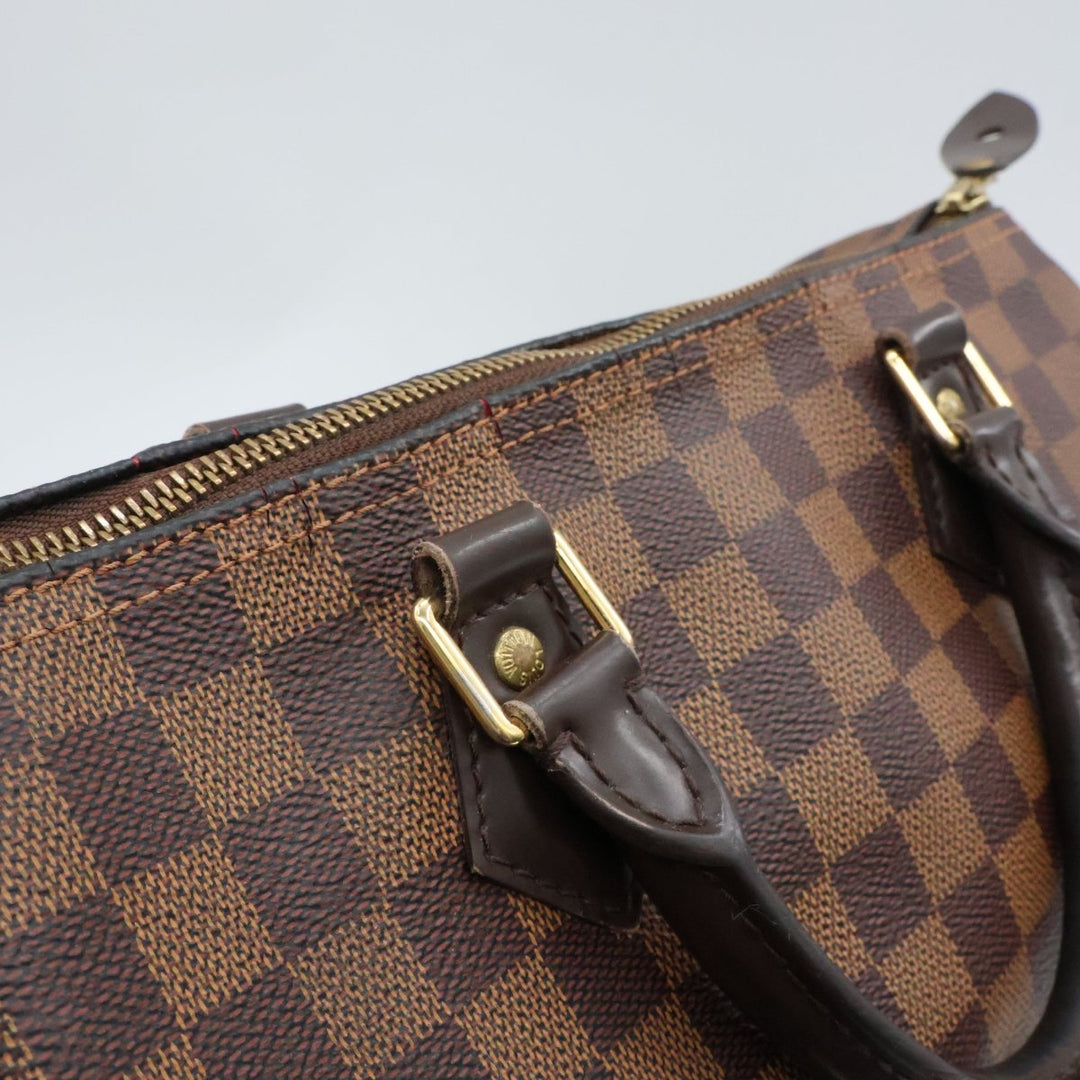 Louis Vuitton Speedy 30 Brown Damier Ebene Handbag - Lux Central