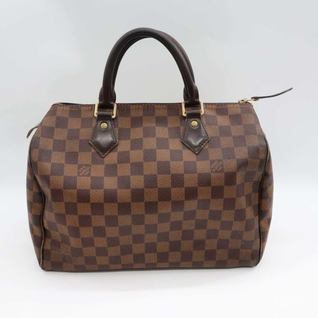 Louis Vuitton Speedy 30 Brown Damier Ebene Handbag - Lux Central