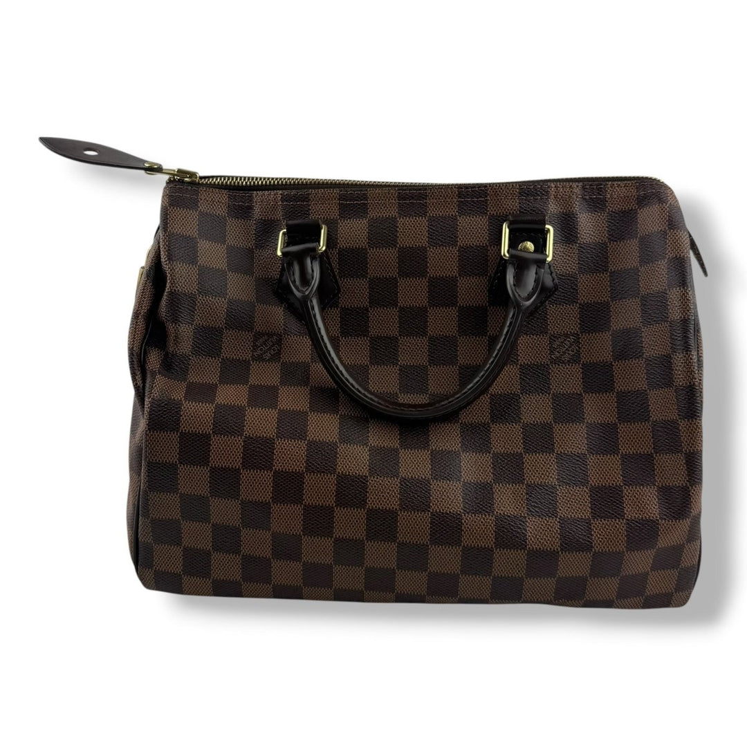 Louis Vuitton Speedy 30 Brown Damier Ebene Handbag - Lux Central