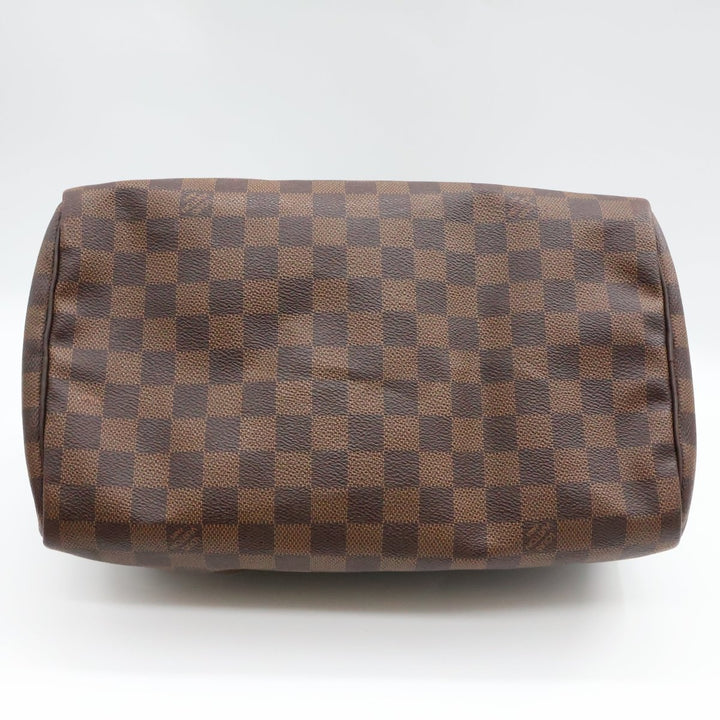 Louis Vuitton Speedy 30 Brown Damier Ebene Handbag - Lux Central