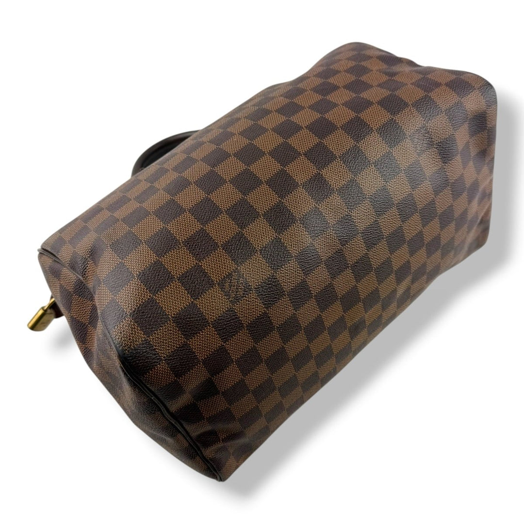 Louis Vuitton Speedy 30 Brown Damier Ebene Handbag - Lux Central
