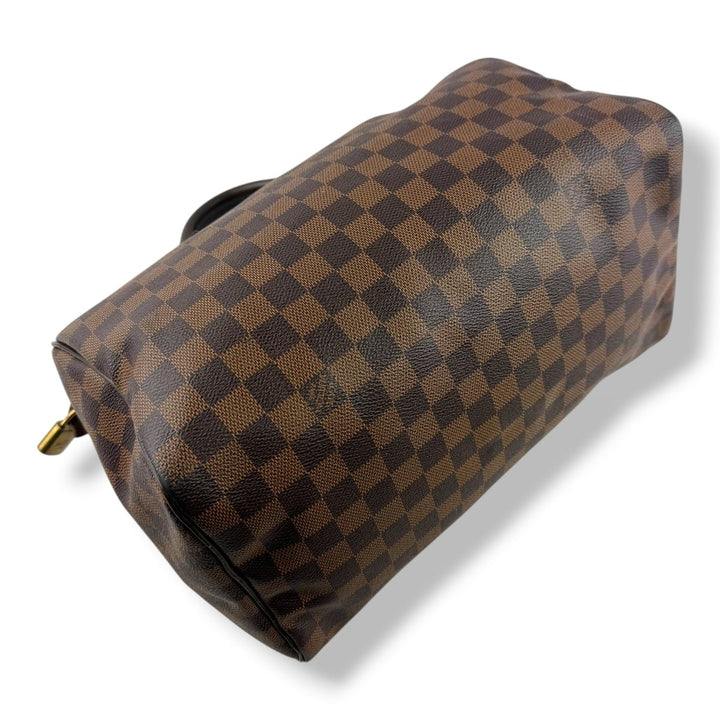 Louis Vuitton Speedy 30 Brown Damier Ebene Handbag - Lux Central