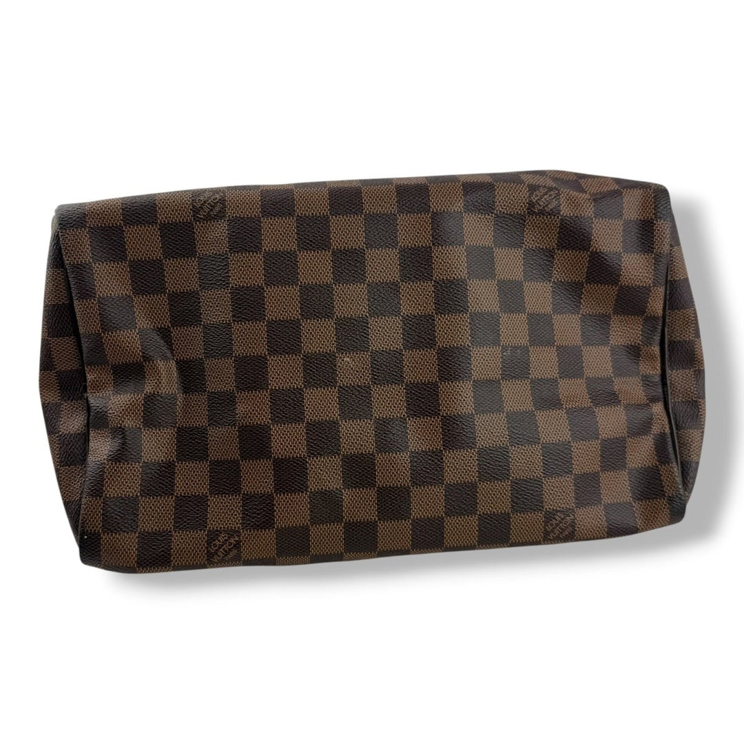 Louis Vuitton Speedy 30 Brown Damier Ebene Handbag - Lux Central