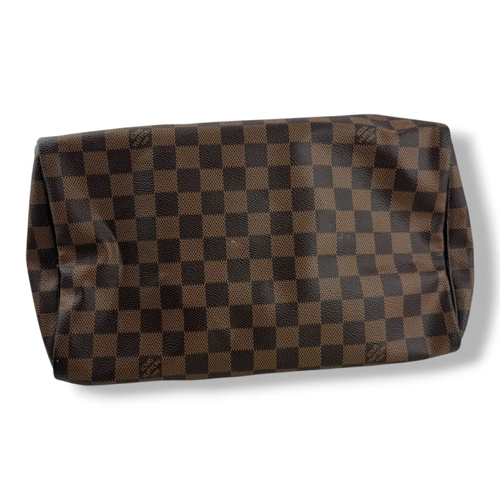 Louis Vuitton Speedy 30 Brown Damier Ebene Handbag - Lux Central