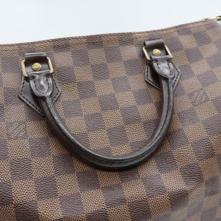 Louis Vuitton Speedy 30 Brown Damier Ebene Handbag - Lux Central
