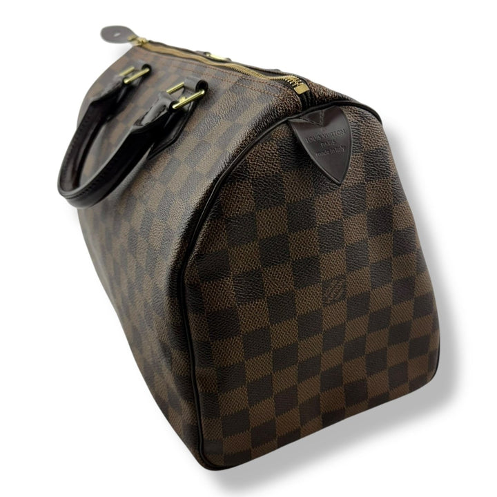 Louis Vuitton Speedy 30 Brown Damier Ebene Handbag - Lux Central