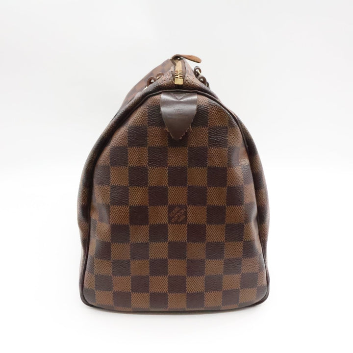 Louis Vuitton Speedy 30 Brown Damier Ebene Handbag - Lux Central