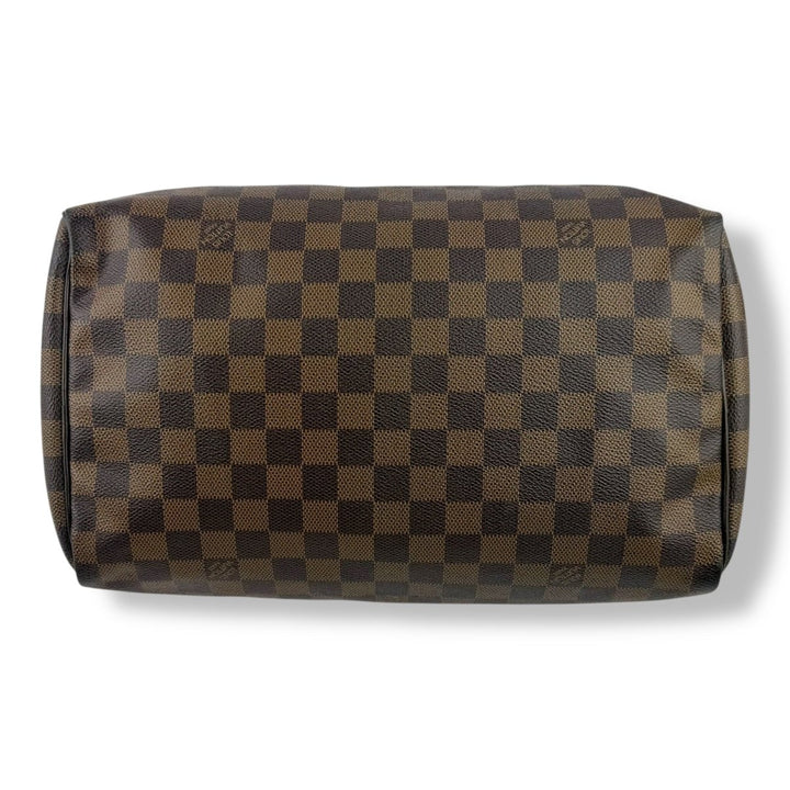 Louis Vuitton Speedy 30 Brown Damier Ebene Handbag - Lux Central