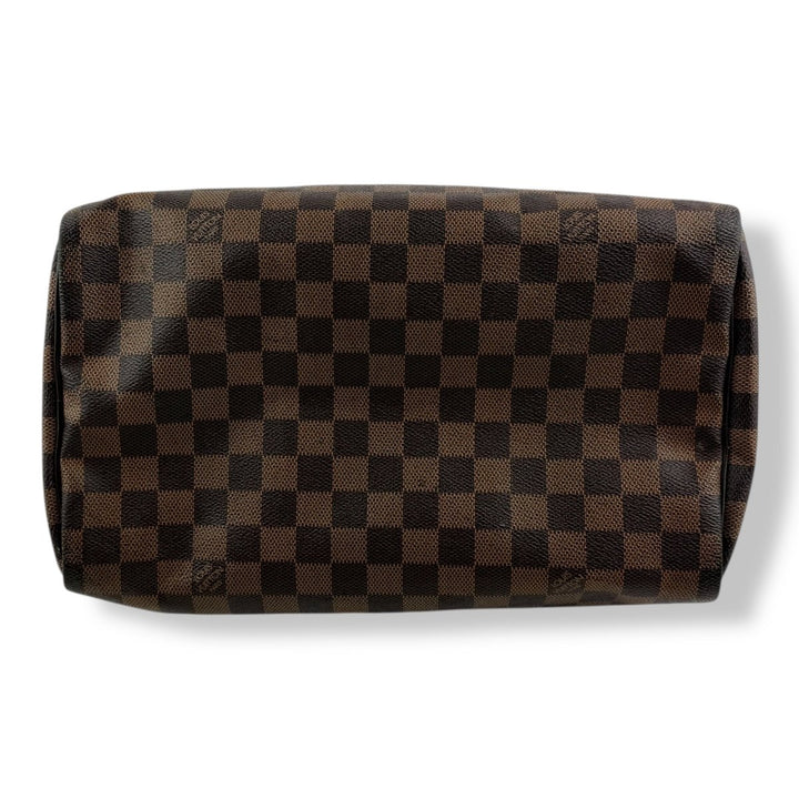 Louis Vuitton Speedy 30 Brown Damier Ebene Handbag - Lux Central