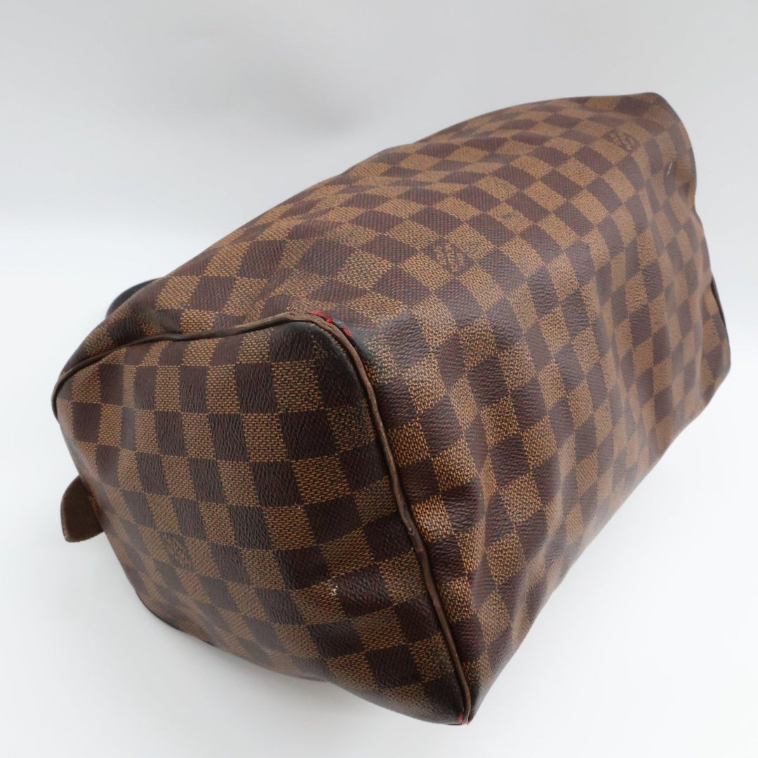 Louis Vuitton Speedy 30 Brown Damier Ebene Handbag - Lux Central