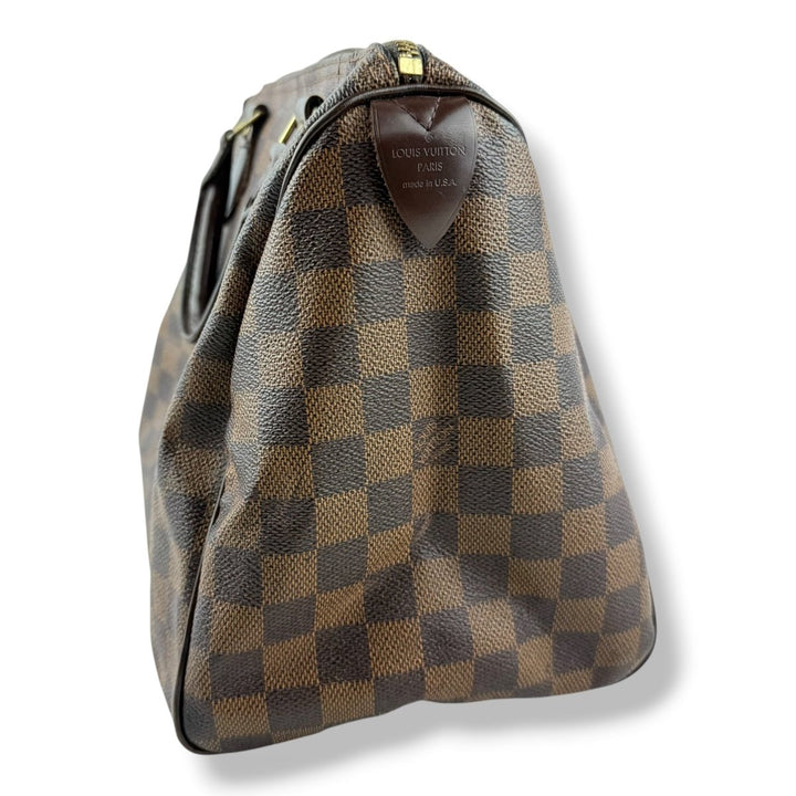 Louis Vuitton Speedy 30 Brown Damier Ebene Handbag - Lux Central