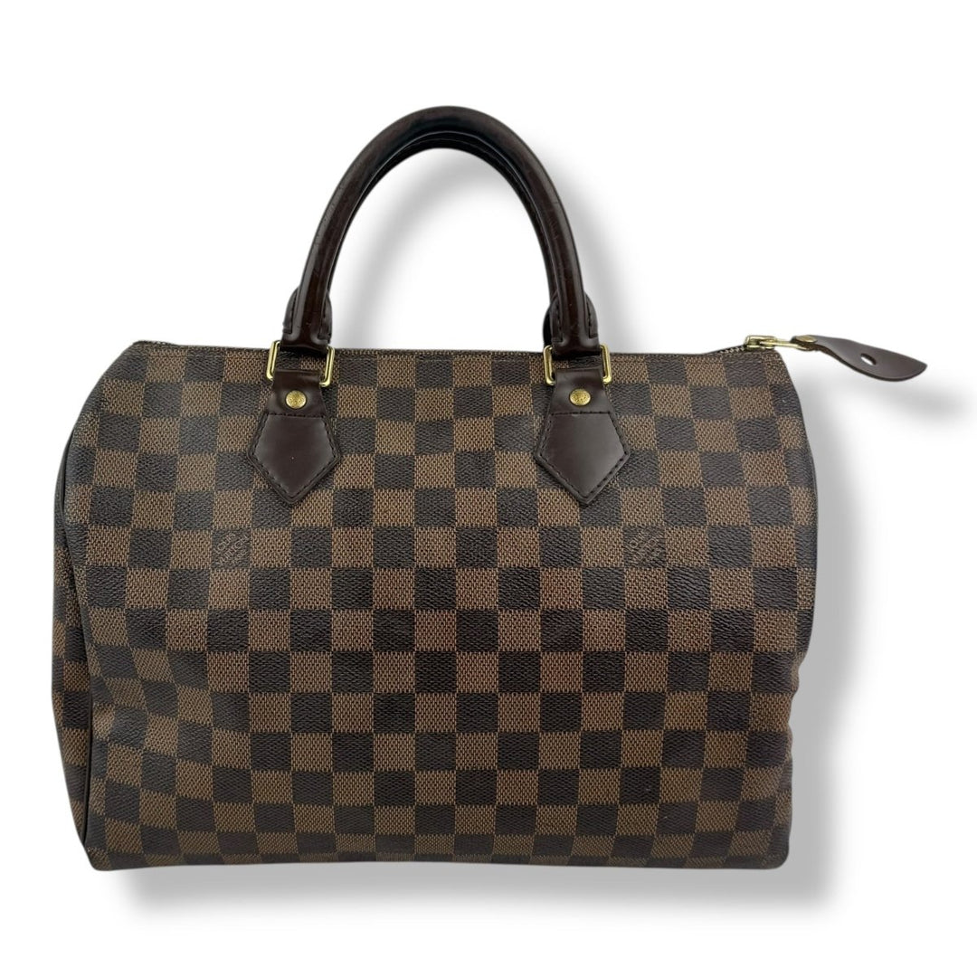 Louis Vuitton Speedy 30 Brown Damier Ebene Handbag - Lux Central