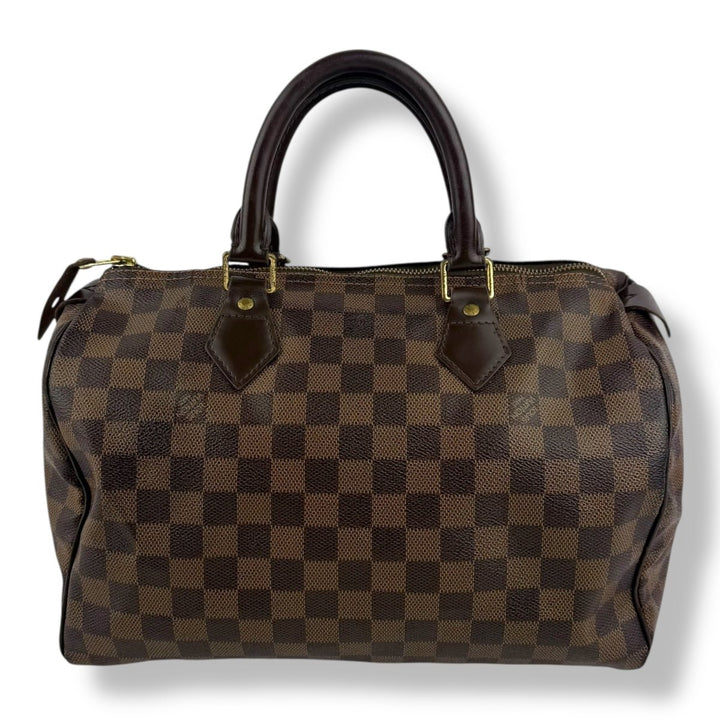 Louis Vuitton Speedy 30 Brown Damier Ebene Handbag - Lux Central
