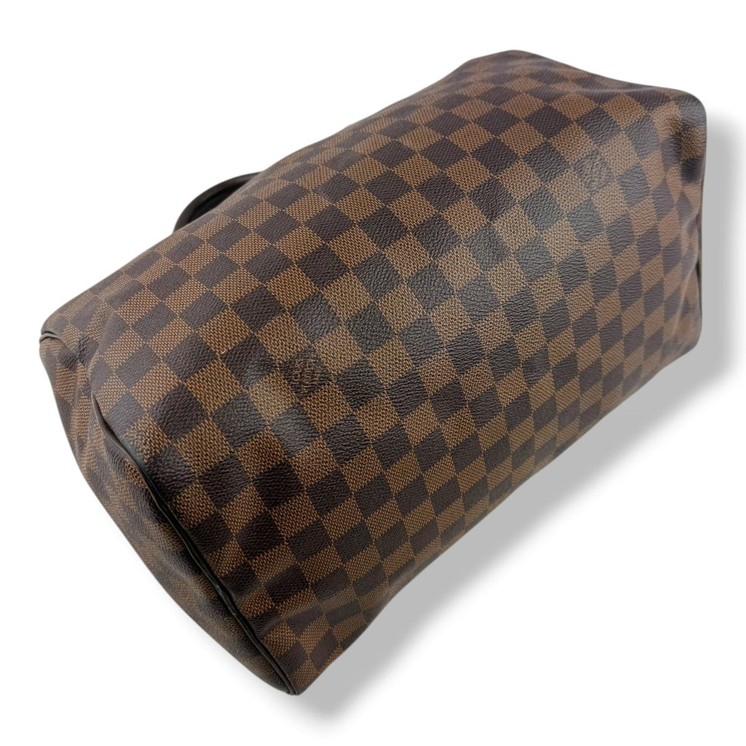 Louis Vuitton Speedy 30 Brown Damier Ebene Handbag - Lux Central