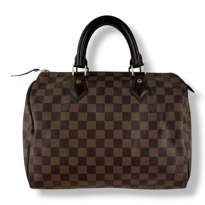 Louis Vuitton Speedy 30 Brown Damier Ebene Handbag - Lux Central