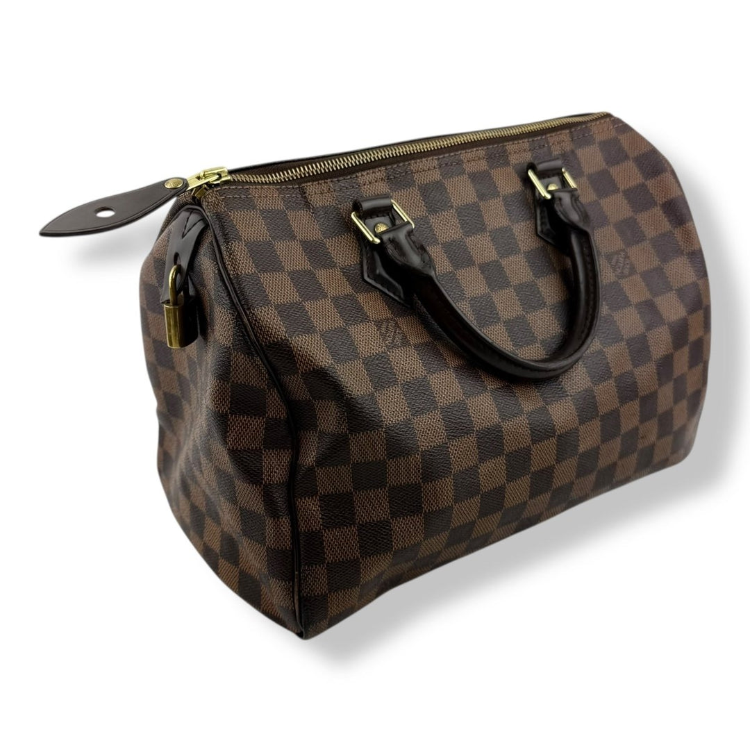 Louis Vuitton Speedy 30 Brown Damier Ebene Handbag - Lux Central