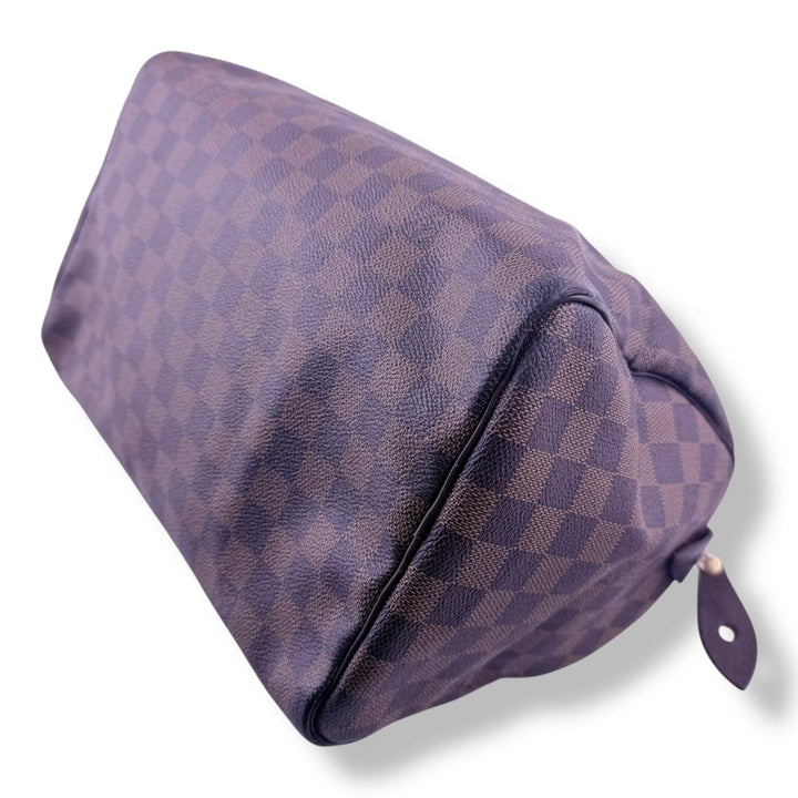 Louis Vuitton Speedy 30 Brown Damier Ebene Handbag - Lux Central