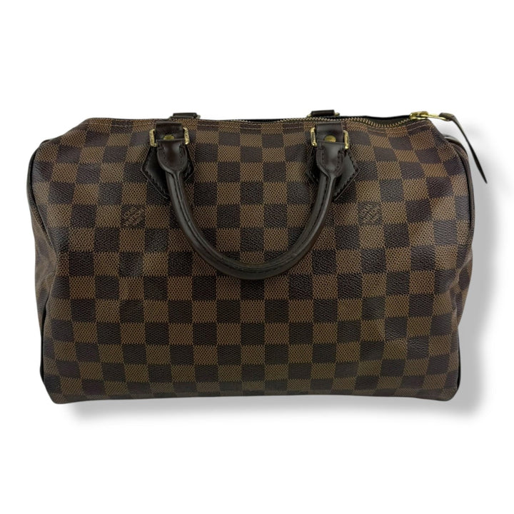 Louis Vuitton Speedy 30 Brown Damier Ebene Handbag - Lux Central