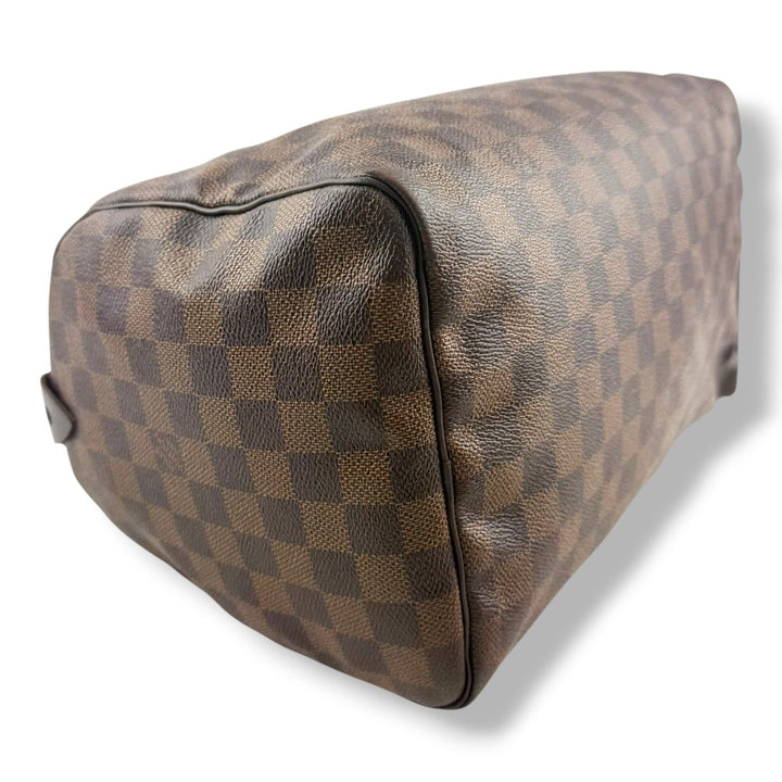 Louis Vuitton Speedy 30 Brown Damier Ebene Handbag - Lux Central