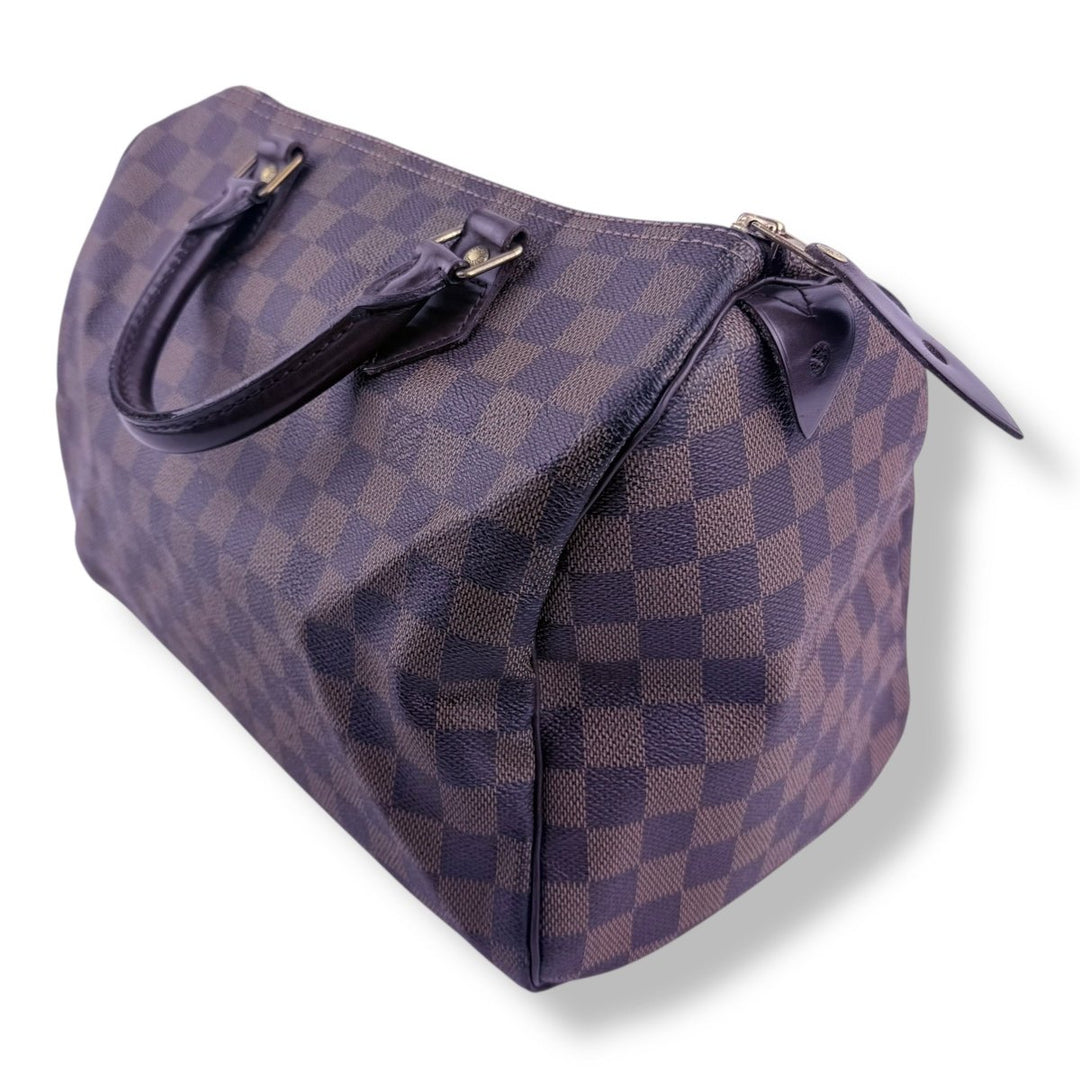 Louis Vuitton Speedy 30 Brown Damier Ebene Handbag - Lux Central