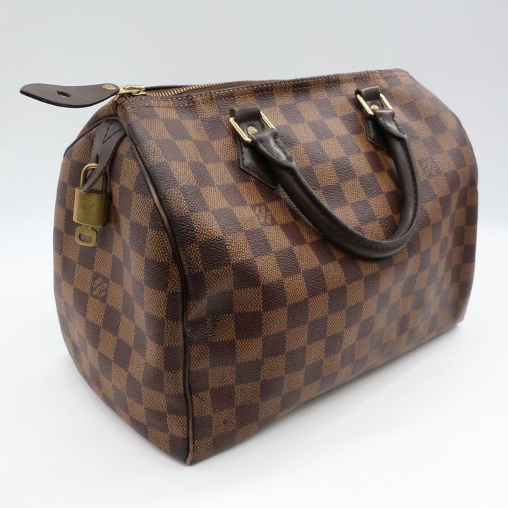 Louis Vuitton Speedy 30 Brown Damier Ebene Handbag - Lux Central