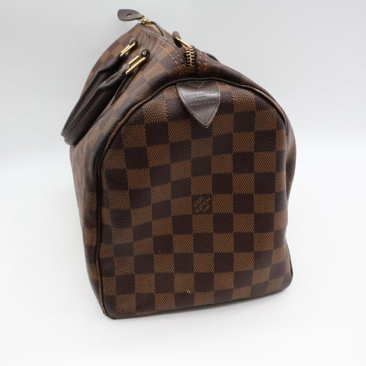 Louis Vuitton Speedy 30 Brown Damier Ebene Handbag - Lux Central