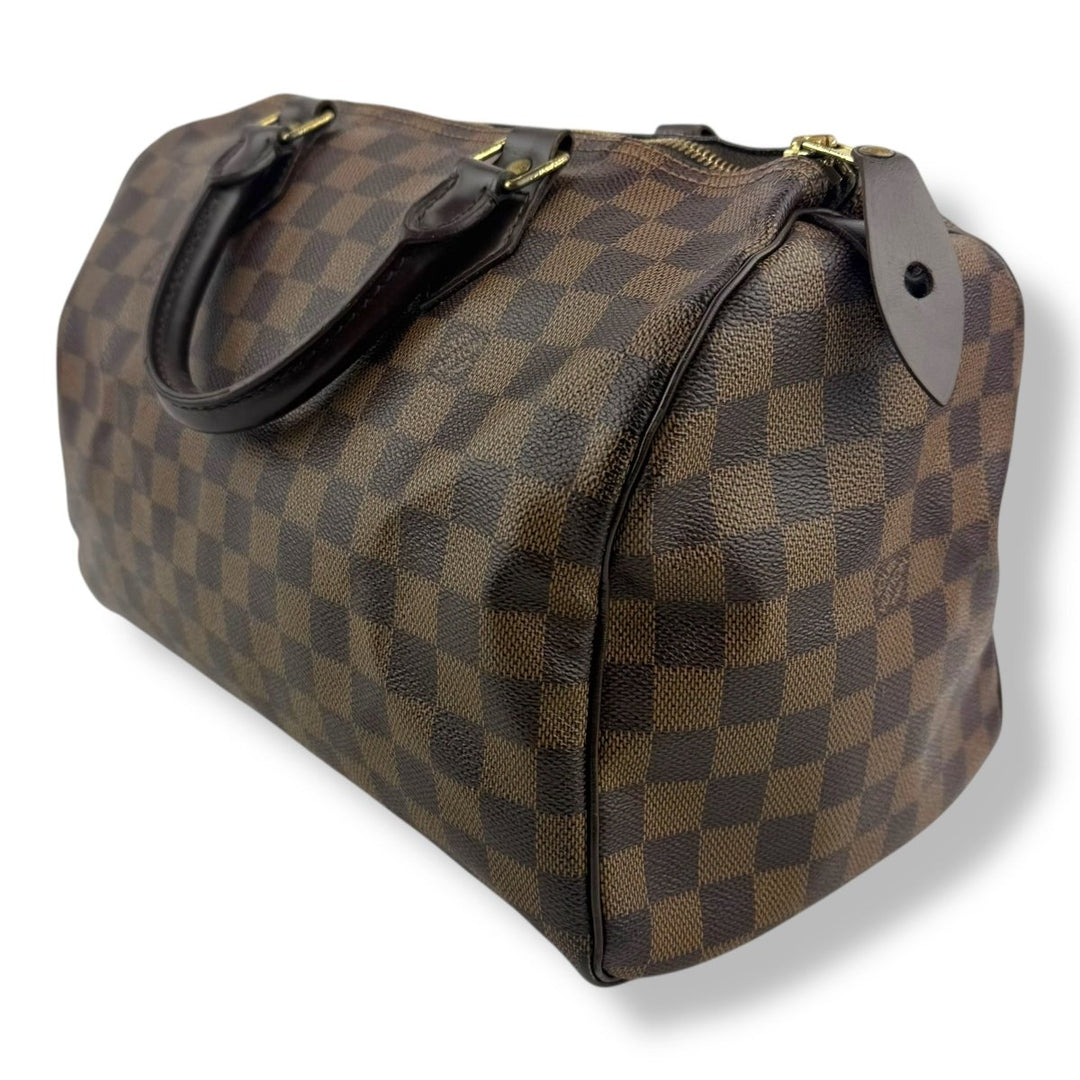 Louis Vuitton Speedy 30 Brown Damier Ebene Handbag - Lux Central