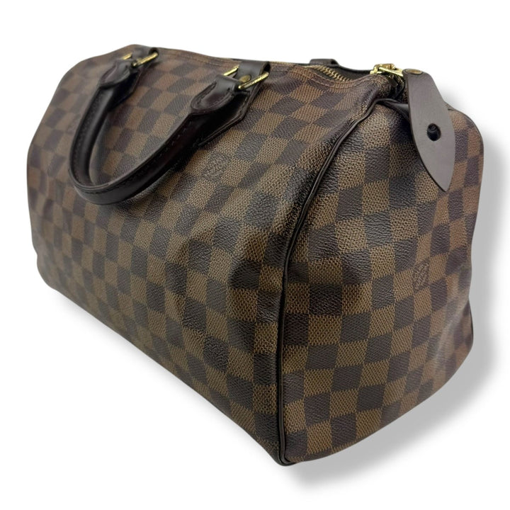 Louis Vuitton Speedy 30 Brown Damier Ebene Handbag - Lux Central