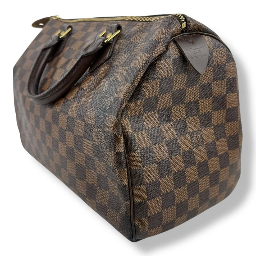 Louis Vuitton Speedy 30 Brown Damier Ebene Handbag - Lux Central