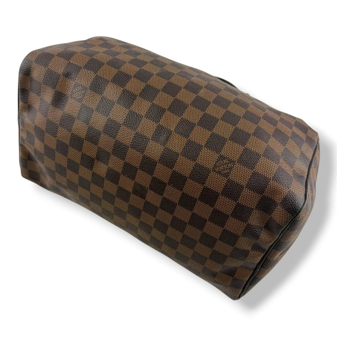 Louis Vuitton Speedy 30 Brown Damier Ebene Handbag - Lux Central